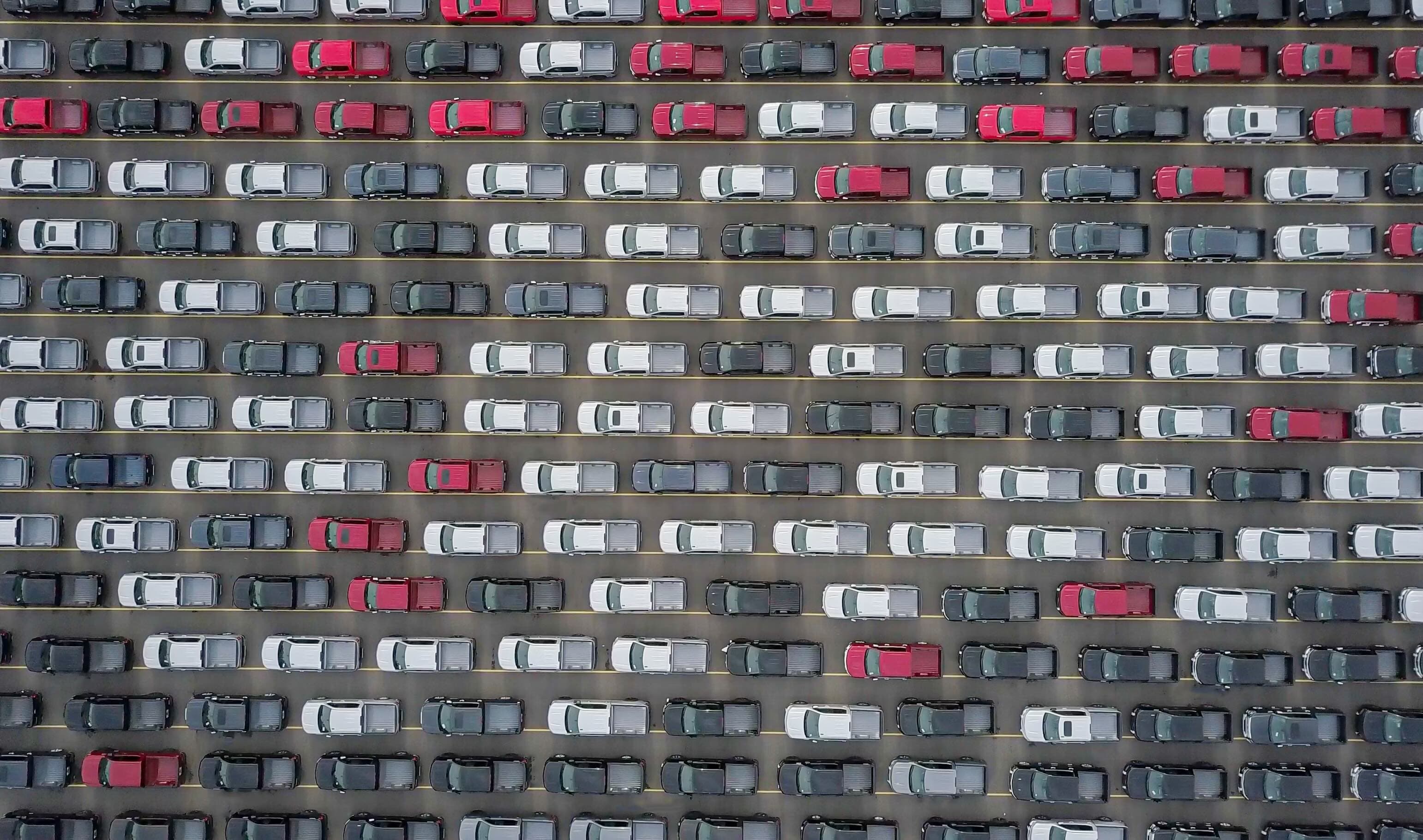 Cars parked on road